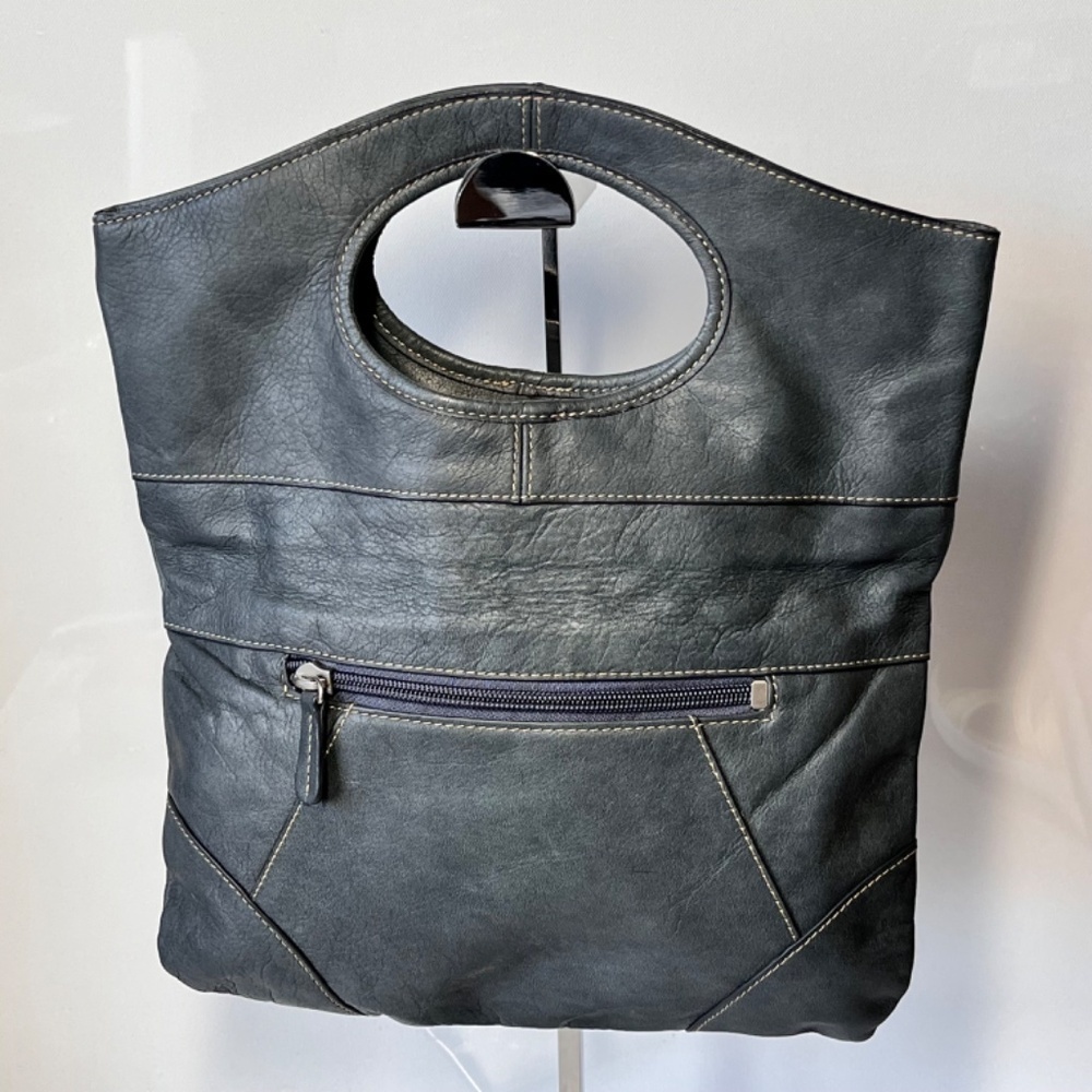Eddie Bauer Vintage Foldable Leather Clutch - Picture 2 of 4